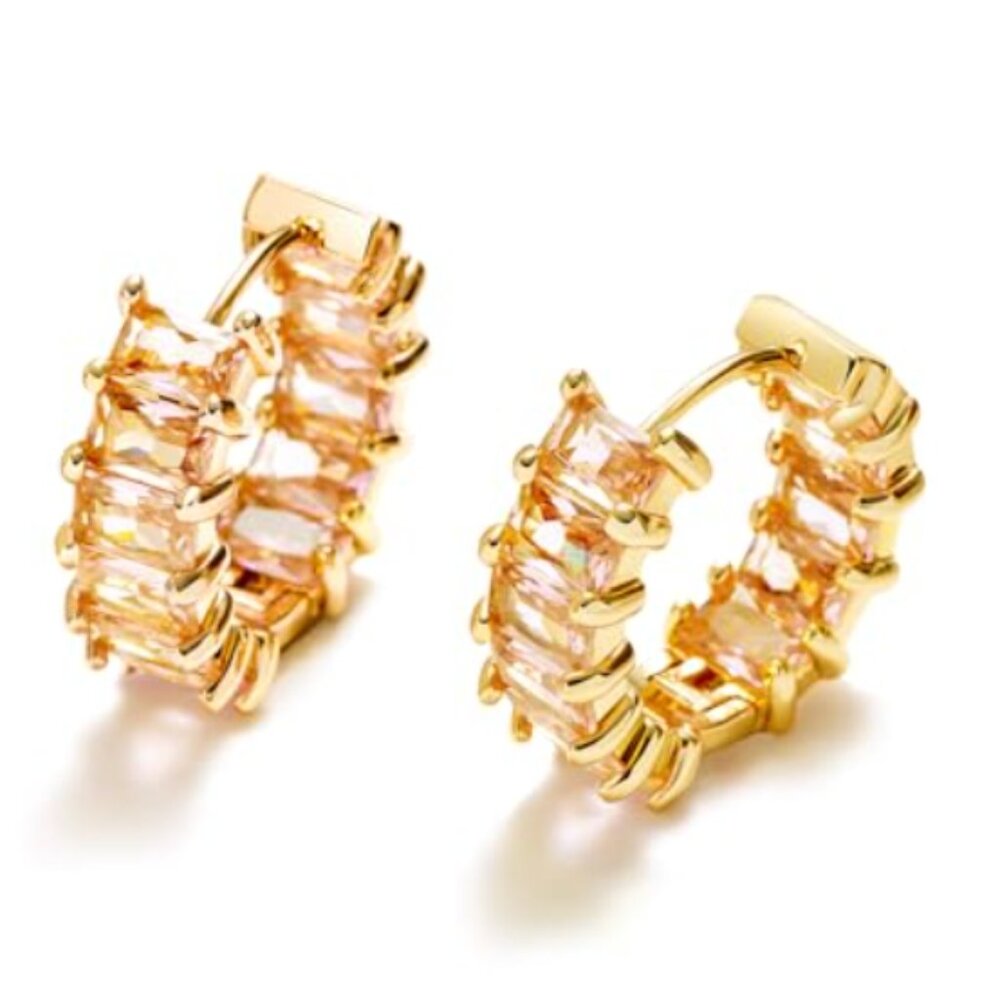 18K Gold Plated Stud Earrings